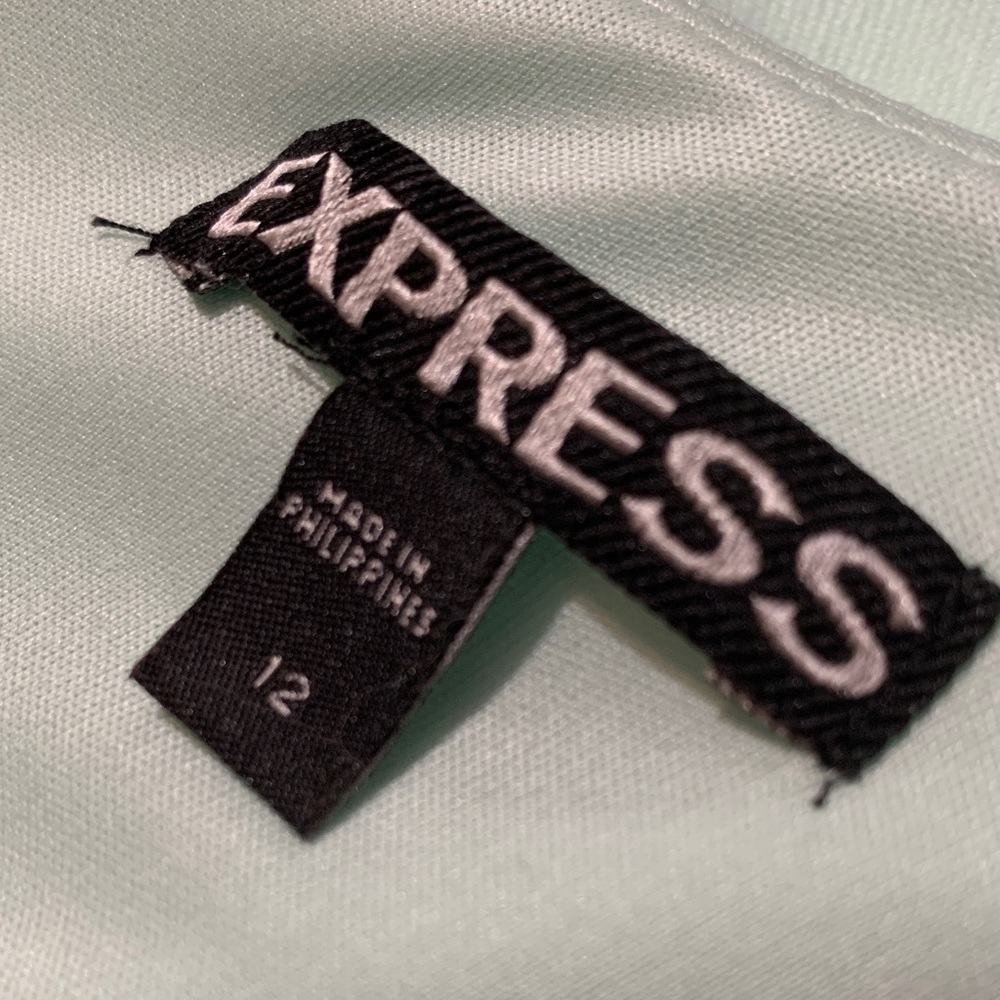 Express Mint Green Peplum Mini Dress - Picture 7 of 7